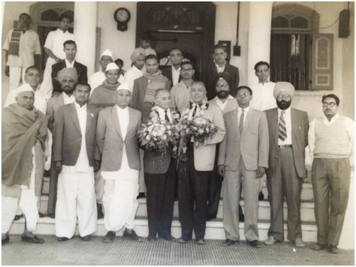 YEAR 1963 : MEMBERS OF THE ISABGOL (PSYLLIUM) PROCESSORS ASSOCIATION FECILITATING    MR.MARVIN  & MR. KRAISER FROM UNITED STATES OF AMERICA